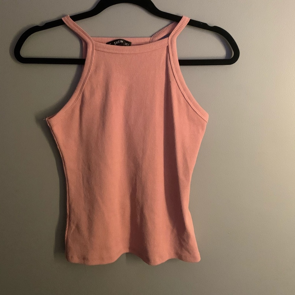 Never worn, shein coral tank top